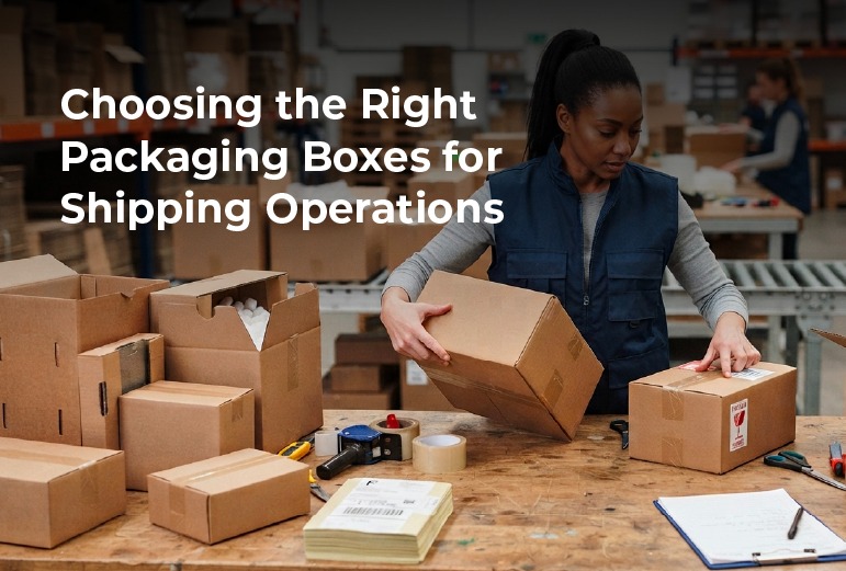Choosing the Right Packaging Boxes for Shipping Operations
