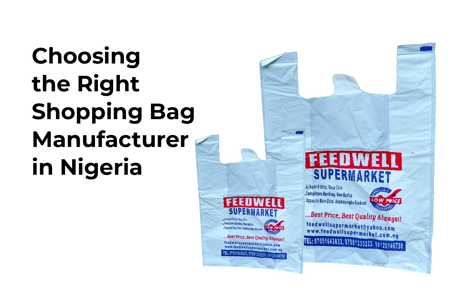Choosing the right shopping bag manufacturer in Nigeria