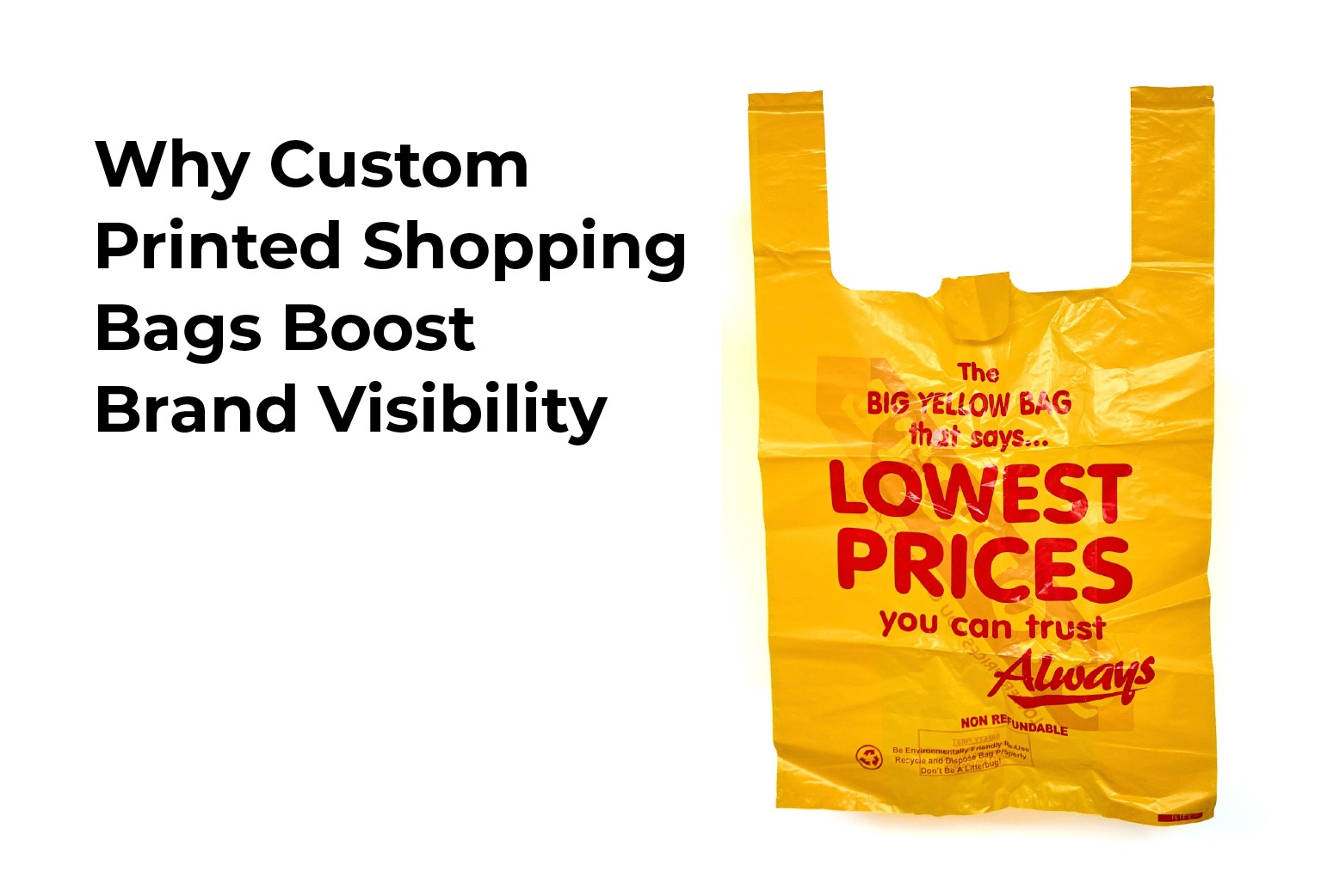 Why Custom Printed Shopping Bags Boost Brand Visibility